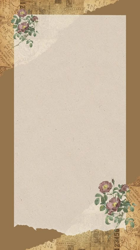 Instagram, Background, Highlight Aesthetic Background For Notes, Page Borders Design Aesthetic, Brown Vintage Paper, Bible Scrapbook, Aesthetic Boarders Designs, Note Instagram, Page Background Design, Cover Sheet Template, Boarders Designs For Projects