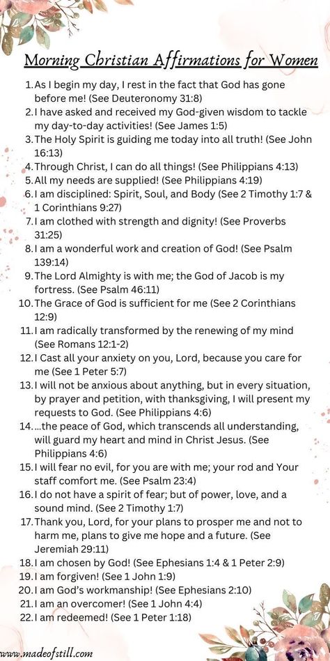 Powerful Morning Prayer, Learn The Bible, Christian Affirmations, Free Bible Study, Christian Bible Study, Bible Study Notebook, Bible Study Lessons, Bible Study Verses, Study Scripture