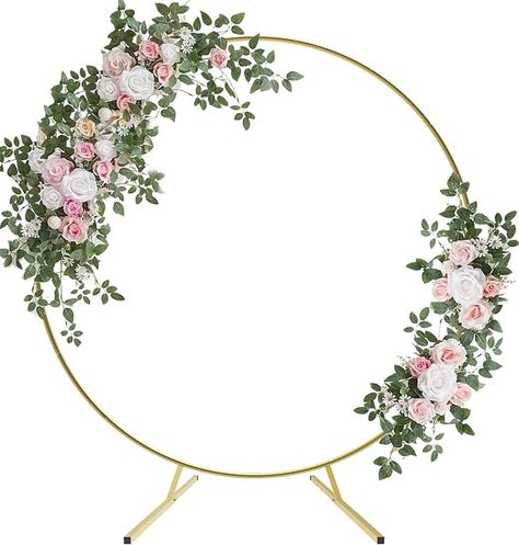 https://amzn.to/3RMNkxh Wedding Alter Decorations, Grandmas Birthday Party, Round Wedding Arch, Balloon Frame, Round Balloons, Metal Arch, Backdrop Stand, Beautiful Backdrops, Ceremony Decorations