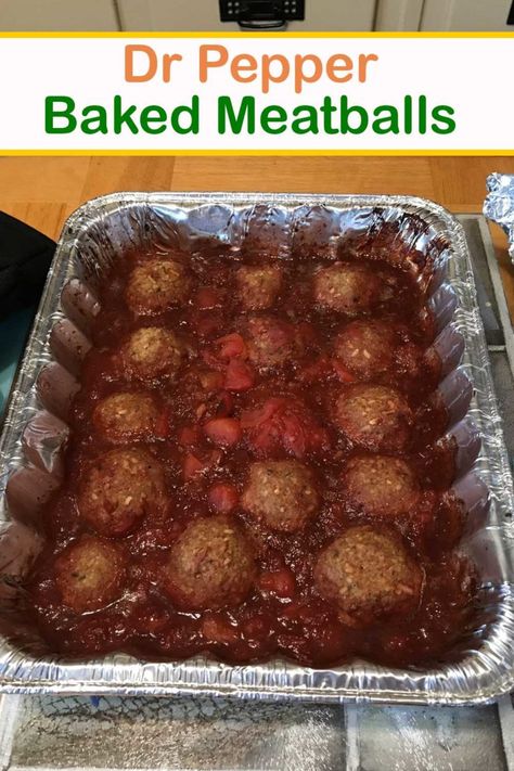 Dr Pepper Meatballs, Meatballs Appetizer, Potatoes Casserole, Baked Meatballs, Twice Baked Potatoes Casserole, Meatball Sauce, Good Meatloaf Recipe, Appetizer Meatballs, Meatball Bake