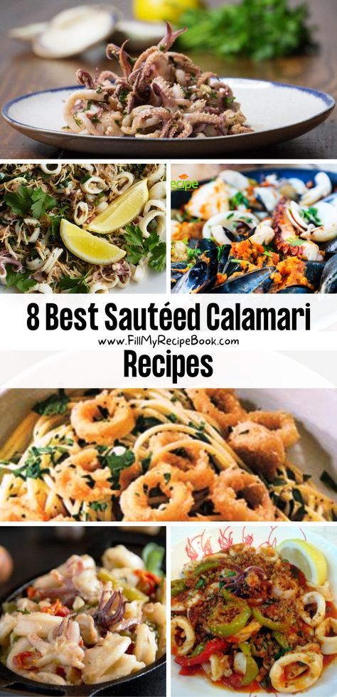 Calamari Rings Recipe Healthy, Recipe With Fish Sauce, How To Cook Squid, Squid Pasta Recipe, Sauteed Calamari Recipes, Calamari Pasta Recipes, Squid Recipes Asian, Squid Soup Recipe, Calamari Recipes Sauteed