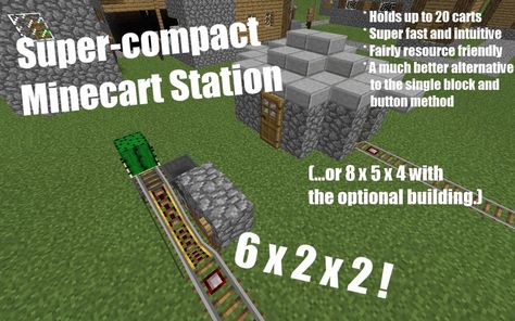 Super-compact and Efficient Minecart Station - Imgur Minecart Station, Minecraft Minecart, Minecraft Designs, Trending Memes, Viral Videos, The Magic, Minecraft, The Internet, Funny Jokes