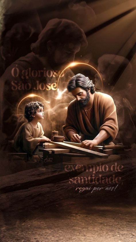 St Joseph Images, Saint Joseph Art, Mother Mary Pictures, St Joseph Catholic, Mother Mary Images, Saint Quotes Catholic, Crucifixion Of Jesus, Jesus Christ Artwork, Sao Jose