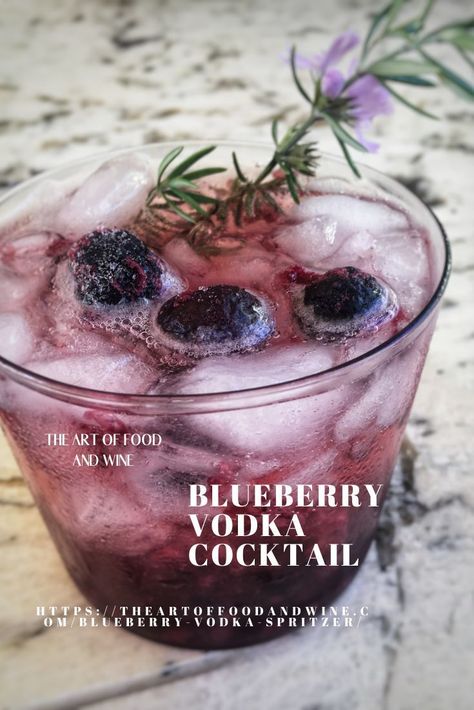 Oh, the joys of a Blueberry Vodka Cocktail on a warm summer day! Blueberries are abundant in the summer and a great way to serve a drink that isn’t just tasty but also gorgeous! #blueberry #vodka #cocktails #blueberryvodka #blueberrycocktails #blueberryvodkacocktails Cocktail Recipes Blueberry, Blueberry Vodka Martini, Blueberry Liqueur Cocktail Recipes, Blueberry Vodka Drinks Recipes, Blueberry Liquor Cocktails, Blueberry Mixed Drinks, Blueberry Liquor Recipes, Blueberry Alcoholic Drinks, Cocktails With Blueberries