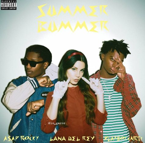 Lana Del Rey #Summer_Bummer ft. A$AP Rocky & Playboi Carti #LDR Asap Rocky Poster, King Vamp, Rocky Poster, A$ap Rocky, Asap Rocky, Lana Del Ray, Her Music, Music Poster, Apple Music