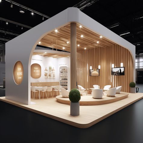 Island Booth Design Exhibition, Creative Exhibition Booth Design, Exibition Stands Design, Expo Stand Design Ideas, Expo Booth Design, Tradeshow Booth Design, Booth Design Exhibition, Bookstore Design, Small Booth