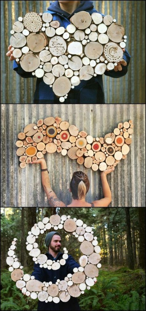 Branch Art, Diy Wand, Deco Nature, Tree Slices, Into The Wood, Work Diy, Wood Working For Beginners, Into The Woods, Wood Slices