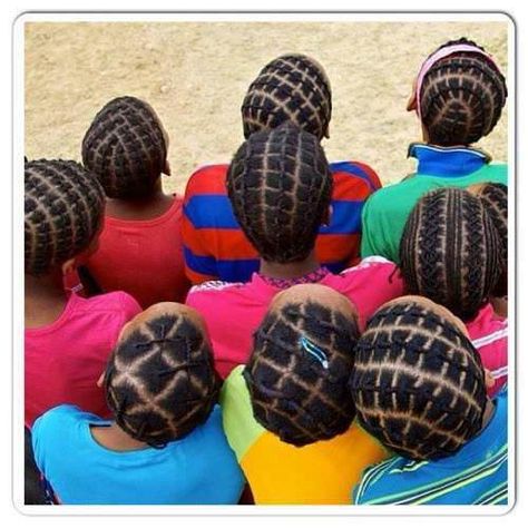 Learn how to grow your kids hair long with a simple regimen - https://blackhairinformation.com/hairstyle-gallery/learn-grow-kids-hair-long-simple-regimen/ African Threading, The Blacker The Berry, Hair Threading, Cabello Afro Natural, Hairstyle Gallery, Braids For Kids, Natural Hair Braids, Cornrows Braids, Hair Images