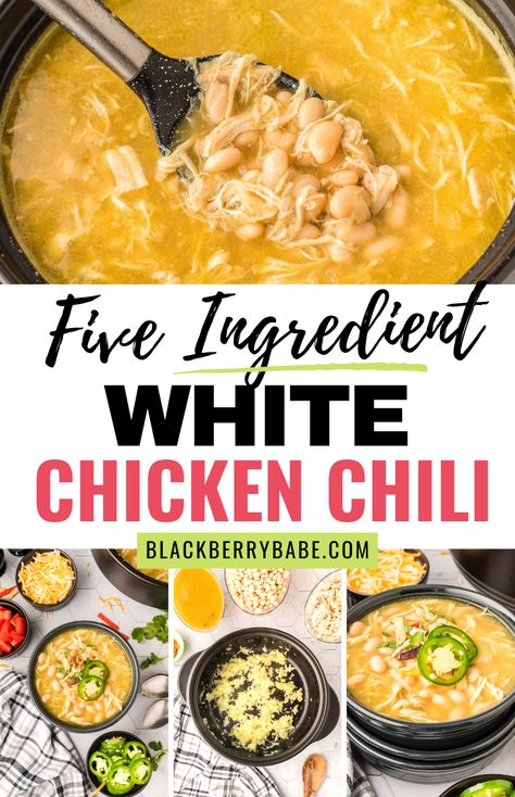 Top Chili Recipes, Shredded Chicken Recipes Easy, Chicken Chili Recipe Easy, Easy Chicken Chili, Chili Recipe Stovetop, Chilli Chicken Recipe, Healthy Summer Dinner Recipes, Summer Dinner Recipes, Chicken Chili Crockpot