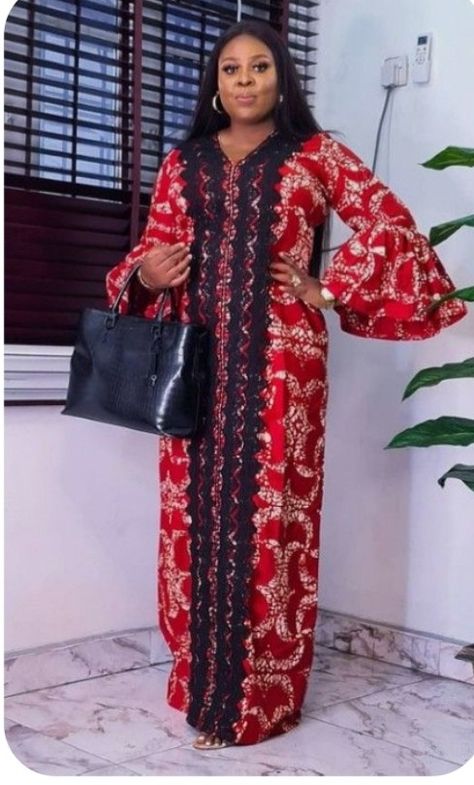 Abuja Bubu Styles, Ankara Aline Long Gown, Nigerian Kaftan For Women, Kaftan Dress Ankara, Women Kaftan Styles, Chiffon Bubu Gown Styles, Designer Kaftan Dresses, Latest Kaftan Styles, Ankara Kaftan Styles