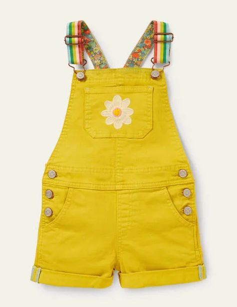 Fun Short Overalls Yellow Overalls, Short Dungarees, Spring 23, Girls Overalls, Dungaree Dress, Short Overalls, Inspo Pics, Boden Uk