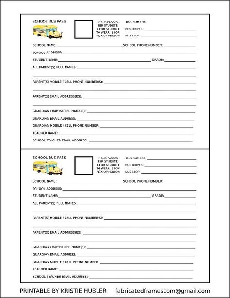 https://classful.com/product/2-school-bus-passes-printable-for-students-and-pickup-person-each-pass-7x5-size/ 2 #School #Bus #Passes #Printable For #Students And #Pickup #Person Each #Pass 7x5" Size $2 #Classful #sale #backtoschool #Aug20 #Aug21 #Aug22 #2024 #NJ #PA #NY #NYC #USA #parents #teachers Care Giver, Bus Pass, Cell Phone Number, School Logo, Teacher Name, Bus Driver, Bus Stop, School Bus, School Teacher