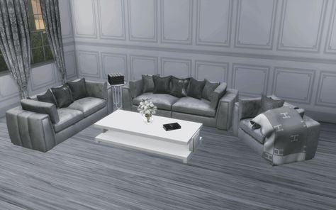 Big Couch, Sims 4 Children, Big Sofas, Live Set, Sofa Cushions, Single Chair, Sims 4 Build, Sims 4 Game, Chair Cushion