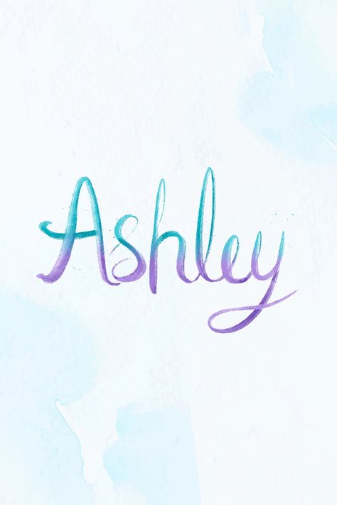 Ashley two colored vector lettering font | free image by rawpixel.com / busbus Ashley In Cursive, Ashley Lettering, Ashley Name Design, Ashley Name, Lettering For Beginners, Lettering Letters, Ashley I, Screen Savers Wallpapers, Calligraphy Name