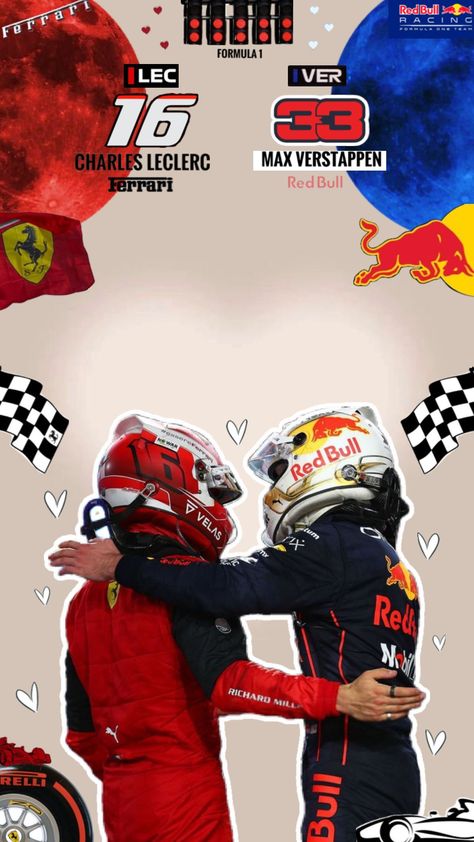 Charles x Max #charlesleclerc #maxverstappen #redbull #ferrari #f1 #f1driver #f1aesthetic #f1drivers #f1ferrari #scuderiaferrari #redbullracing #motorsport #cl16 #formula1 #formulaone #formulaoneaesthetic Max Charles, Aryton Senna, Ferrari Poster, F1 Wallpaper Hd, 1% Wallpaper, Ferrari F1, Red Bull Racing, F1 Drivers, Racing Team