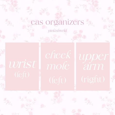 cas organizers by pinkishwrld 🎀 | Patreon Sims 4 Cas Organizer, Sims Overrides, Sims 4 Cas Background, Sims 4 Cas Mods, Sims 4 Cas, Sims 4 Game, Sims 4 Mods, The Sims 4, Sims Cc