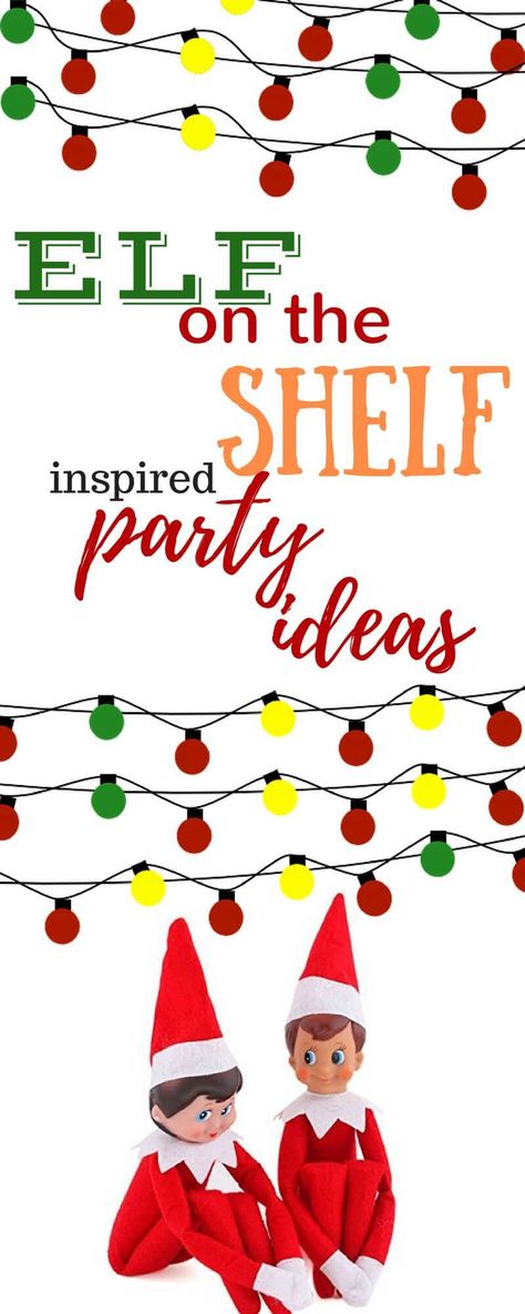 Thinking of hosting an Elf on the Shelf themed holiday party?  Check out these perfect Elf on the Shelf party ideas for making your Christmas party spectacular! Elf On Shelf Party Ideas, Elf On The Shelf Party, Elf On The Shelf Birthday, Elf Themed Christmas Party, Birthday Elf, Elf Party, Christmas Party Decorations Diy, Christmas Party Planning, Elf Shelf