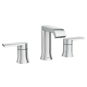 Pfister Ladera 8 in. Widespread 2-Handle Bathroom Faucet in Polished Chrome-LF-049-LRCC - The Home Depot Moen Genta, Cultured Marble Vanity Top, Faucet Bathroom, Sliding Shower Door, Marble Vanity Tops, Cultured Marble, Widespread Bathroom Faucet, White Sink, Powder Bath