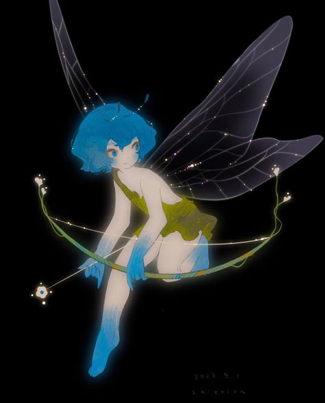 Fairy Anime, Faerie Aesthetic, Water Fairy, Blue Fairy, Anime Drawing, Ethereal Art, Fairy Art, Cool Stuff, Funky Art