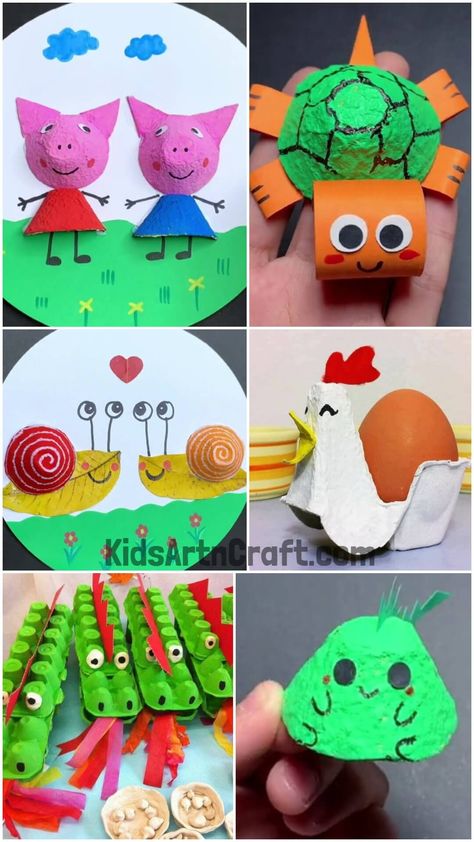 Creative Egg Cartons Craft ideas Check more at https://www.kidsartncraft.com/egg-cartons-craft-ideas/ Paper Egg Carton Crafts, Diy Egg Carton Crafts, Egg Tray Craft Diy, Egg Tray Craft, Egg Cartons, Egg Carton Crafts, Egg Tray, Paper Tray, Egg Carton