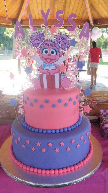 Abby Cadabby Birthday Cake Abby Cadabby Cake, Abby Cadabby Birthday, Abby Cadabby Party, Housewarming Cake, Abby Cadabby, Elmo Birthday Party, Sesame Street Birthday Party, Elmo Party, Sesame Street Party