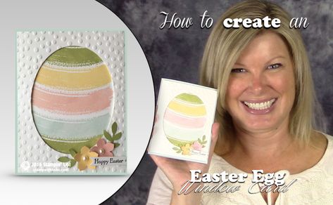 VIDEO: How to make a Work of Art Easter Egg Card | Stampin Up Demonstrator - Tami White - Stamp With Tami Crafting and Card-Making Stampin Up blog Stampin Up Work Of Art, Stampin Up Easter, Egg Card, Easter Lamb, Free Stamps, Window Cards, Spring Cards, Card Tutorials, Easter Cards