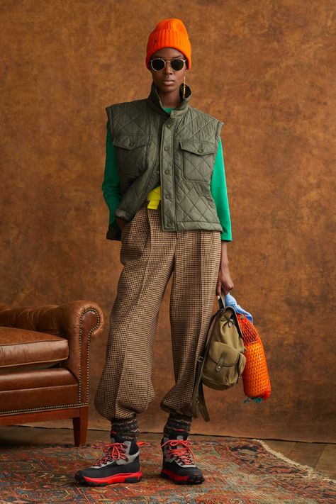 Ralf Loren, Merino Wool Dress, Fall 2023 Ready To Wear, Ralph Lauren Fall, 2023 Ready To Wear Collection, Herringbone Jacket, Mode Hippie, 2023 Ready To Wear, Casual Outfit Inspiration