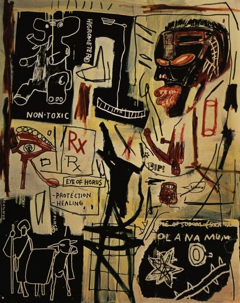 Jean-Michel Basquiat. Melting Point of Ice, 1984. Jm Basquiat, Jean Michel Basquiat Art, Basquiat Paintings, Basquiat Art, 얼굴 드로잉, Neo Expressionism, Fotografi Vintage, Melting Point, Expressionist Painting