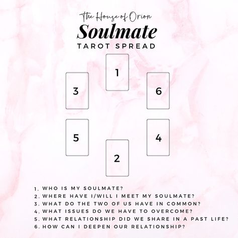 Soulmate Tarot Spread, I Found My Soulmate, Found My Soulmate, Love Tarot Spread, Tarot Card Layouts, Kartu Tarot, Tarot Guidebook, Tarot Reading Spreads, Relationship Tarot