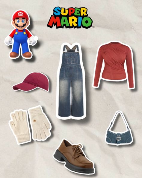 Super Mario Bros outfit Mario Yoshi, Mario Bros., Y2k Outfits, Mario Kart, Super Mario Bros, Mario Bros, Halloween Outfits, Super Mario, Play Time