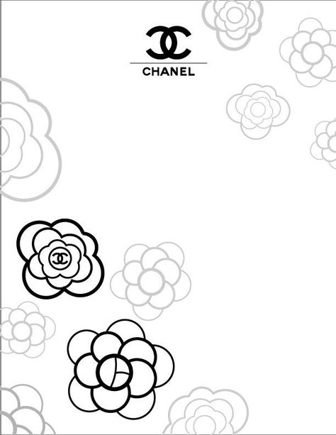 Fye Wallpapers, Sticker Mood, Chanel Background, Coco Chanel Party, Stationary Template, Coco Chanel Wallpaper, Element Art, Chanel Wallpaper, Chanel Wallpapers