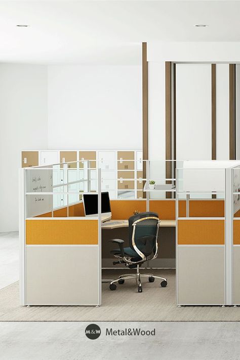 T8 Union is not only a simple partition, it simply go stright light vitrually separate areas, colors can help to brightten the space, the top glass panel can make the vision more open. Partition with the thickness of 60mm can lower the production cost but also increase space. #office furniture solution #office cubicle #office workstations #M&W #office design Low Height Partition, Simple Partition, Cubicle Workstation, Cubicle Office, Office Cubicle, Office Workstations, Work At Home, Glass Panel, Cubicle