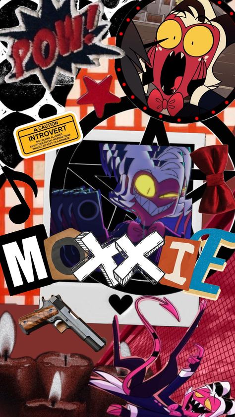 #moxxie #helluvaboss #collagewallpaper Moxxie Wallpaper, Boss Wallpaper, Social Interaction, Helluva Boss, Hazbin Hotel, Hotel, Quick Saves