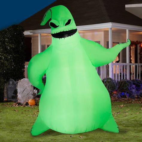 Gemmy Giant Halloween Inflatable Oogie Boogie, 10.5 ft Tall - Bed Bath & Beyond - 40460022 Boogie Man, Role Play Costume, Pumpkin King, Halloween Inflatables, People Talking, Halloween Store, Decorator Icing, Christmas Green, Oogie Boogie