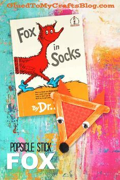 Socks Puppet, Dr. Suess, Dr Seuss Preschool Activities, Fox In Socks, Dr Seuss Preschool, Time Craft, Dr Seuss Classroom, Dr. Seuss Book, Dr Seuss Activities