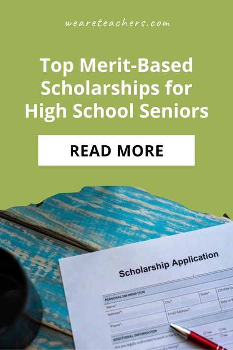 Need money for college? We've put together this guide to merit-based scholarships for high school seniors and how to apply for them! Merit Based Scholarships, Scholarships For High School Seniors, Graduate School Scholarships, Merit Scholarships, College Help, High School Scholarships, School Scholarship, College Preparation, Student Scholarships