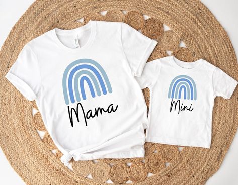 Mama And Mini Shirt, Mama And Mini, Mother Daughter Outfits, Rainbow Shirt, Mommy And Me Outfits, Mom Day, Boys T Shirts, Mommy And Me, Perfect Outfit