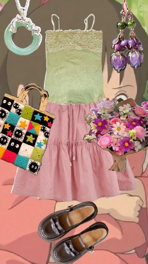 Chihiro Inspired Outfit 💌 #ghibli #studioghibli #spiritedaway #outfit #outfitinspo Studio Ghibli Outfits, Ghibli Outfits, Everyday Cosplay, Halloween Outfit, Fashion Studio, Studio Ghibli, Halloween Outfits, Dream Wardrobe, Outfit Inspirations