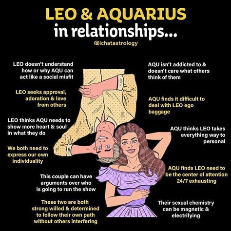 Zodiac Signs In Order, Aquarius Relationship, Leo Relationship, Aquarius Leo, Leo Zodiac Quotes, Polar Opposites, Leo And Aquarius, Leo Quotes, Zodiac Things