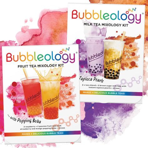 Bubbleology Bubble Tea, Boba Tea Kit, Bubble Tea Kit, Make Bubble Tea At Home, Make Bubble Tea, Bubble Tea At Home, Mixology Kit, Passion Fruit Tea, Bubble Drink