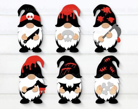 Halloween Scary Gnomes Svg Bundle, Halloween Svg, Gloworge Svg, Halloween Svg File For Cricut, Laser Cut File, Gnome Hanger, Scary Gnome Svg Laser cut files #lasercutfiles laser cut files svg #lasercutfilessvg laser cut 3d files #lasercut3dfiles pattern #pattern  patterns #patterns templates #templates 7.118 Scary Gnomes, Diy Tattoos, Gnome Designs, Engraving Ideas, Gnome Svg, Halloween Gnome, Laser Cut Wood Crafts, Laser Ideas, Gnomes Diy