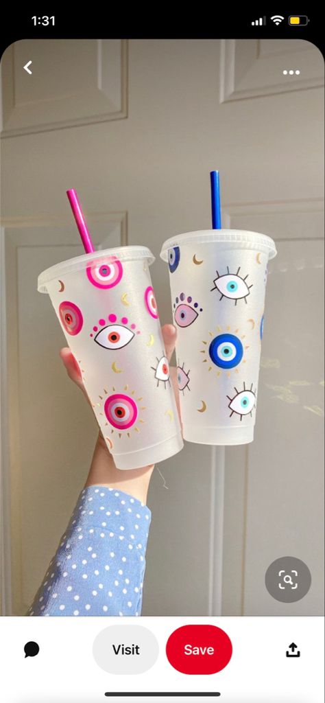 Starbucks Cup Art, Tumblr Cup, Custom Starbucks Cup, Creation Crafts, Diy Cups, Tumbler Cups Diy, Cup Art, Abstract Iphone Wallpaper, Custom Cups