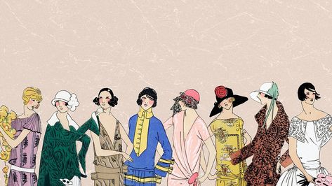 Desktop Wallpaper Fashion, Wallpaper Feminine, Feminine Illustration, Wallpaper Fashion, Blog Banner, About Art, Download Free Images, Vintage Women, Art Clothes