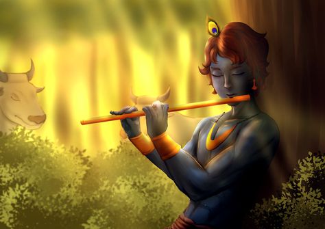 Krishna playing his flute Known as God Vishnu Avatarand the legend who defeat King Kangsa Krishna by Itelldraw Krishna Horizontal Wallpaper, Lord Krishna Hd Wallpaper 1080p For Pc, Krishna Pc Wallpaper 1920x1080, Krishna With Flute Wallpaper, Krishna Flute Wallpaper Hd, Basuri Krishna Flute Wallpaper, Lord Krishna Playing Flute, Janmashtami Images, Krishna Playing Flute