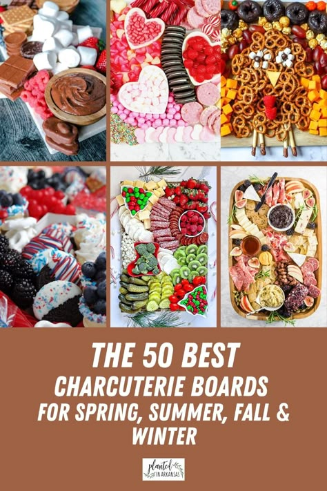 If you are a pro grazing platter person or needing help for a charcuterie board for beginners, this charcuterie board inspiration post is for you! We have ideas for a charcuterie table potluck, winter charcuterie boards (Christmas charcuterie ideas, New Year's charcuterie board, spring charcuterie, Valentine's charcuterie boards, summer charcuterie boards - such as July 4th charcuterie, and fall charcuterie boards (Halloween charcuterie; Thanksgiving charcuterie). *Affiliate links in post.* Types Of Charcuterie Board Ideas, Charcuterie Potluck Party, Different Kinds Of Charcuterie Boards, Charcuterie Board Party Invitation, Funny Charcuterie Board Ideas, Winter Themed Charcuterie Board, Charcuterie Board Spring, Charcuterie Boards Christmas, Charcuterie Foods