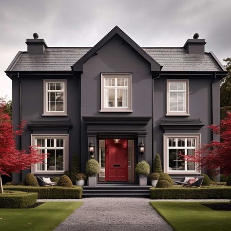 6+ Bold Exterior Colour Combinations for a Dramatic Home Facelift • 333+ Art Images Exterior Colour Combinations, Classic Home Exterior, Best Colour Combinations, Exterior Color Combinations, Metal Roof Colors, Exterior Color Palette, Contemporary Exterior, Fresh Color Palette, Good Color Combinations