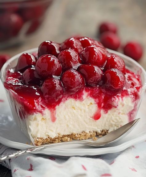 Classic Cherry Delight Classic Cherry Delight, Cherry Cheesecake Lush, Cheesecake Lush, Lush Recipes, Fruit Pie Filling, Cherry Topping, Cherry Delight, Canning Cherry Pie Filling, Cheesecake Pudding