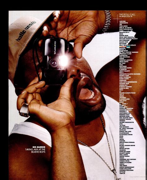 Biz Markie featured in the January 1999 issue of SPIN magazine Biz Markie, Spin Magazine, Hip Hop Classics, Hip Hop Culture, Cinematic Photography, Mecca, Design Design, Record Label, Aesthetic Art