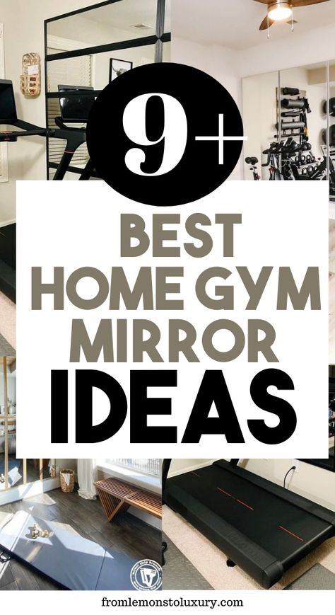 Ikea Hack Home Gym, Home Work Out Room Ideas Gym, Home Gym Studio Ideas, Attic Gym Ideas Exercise Rooms, Mini Fridge In Home Gym, Basement Gym Mirror Ideas, Pilates Home Gym Ideas, Luxury Home Gym Basement, At Home Gym Mirror Ideas