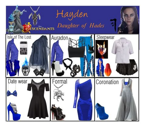 "Hayden. Daughter of Hades" by elmoakepoke ❤ liked on Polyvore featuring Disney, Yiqing Yin, Morgan, Paolo Shoes, River Island, Boohoo, Aspinal of London, Miso, London Trash and Zara Daughter Of Hades, Descendants Clothes, Yiqing Yin, Disney Character Outfits, Percy Jackson Outfits, Disney Bound Outfits Casual, Descendants Costumes, Princess Inspired Outfits, Disney Themed Outfits